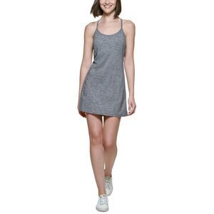 Ck Performance Women's Halter Peached Space Dye Sport Dress, Black, Large